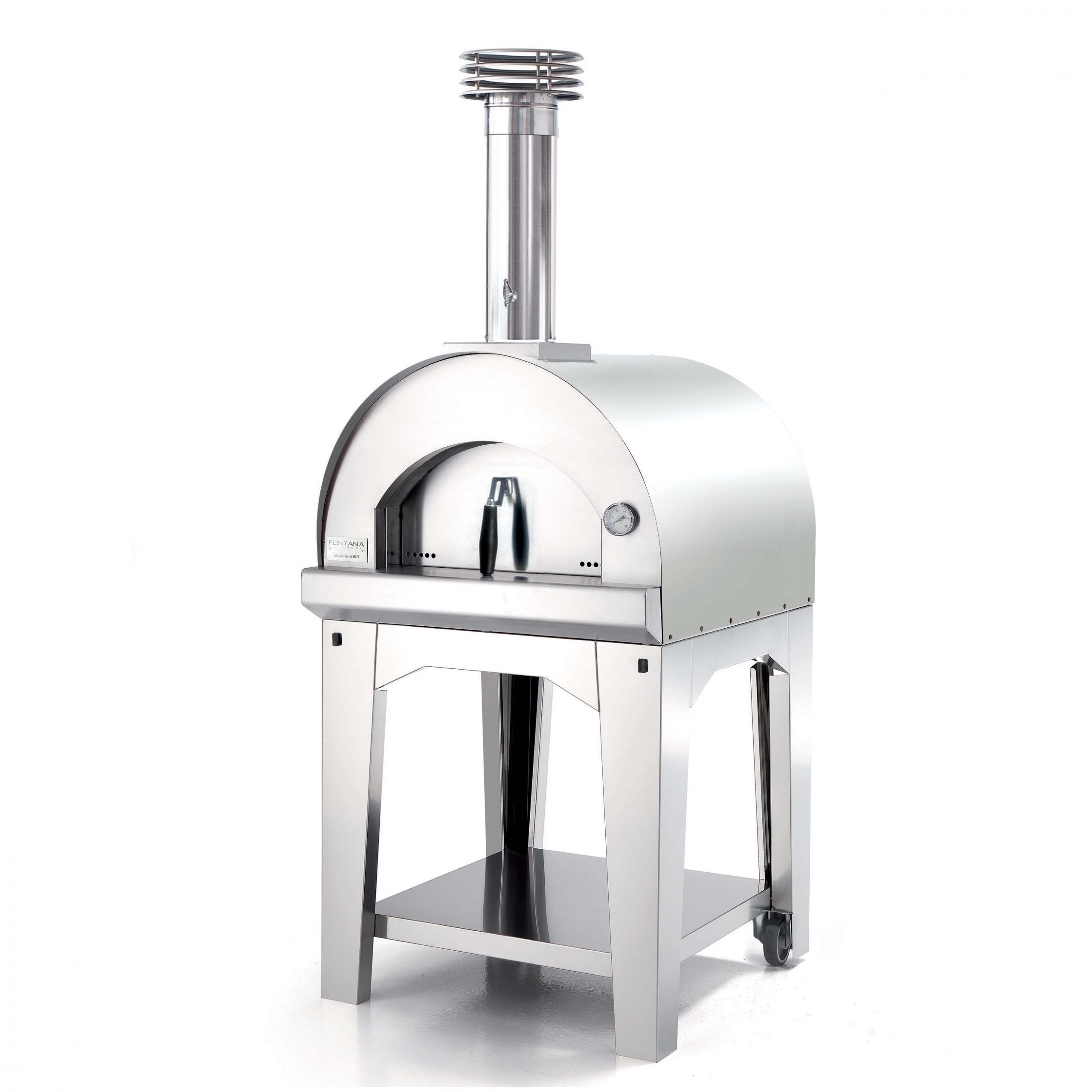 Fontana Margherita Stainless Steel Wood Fired Oven Fontana Forni UK